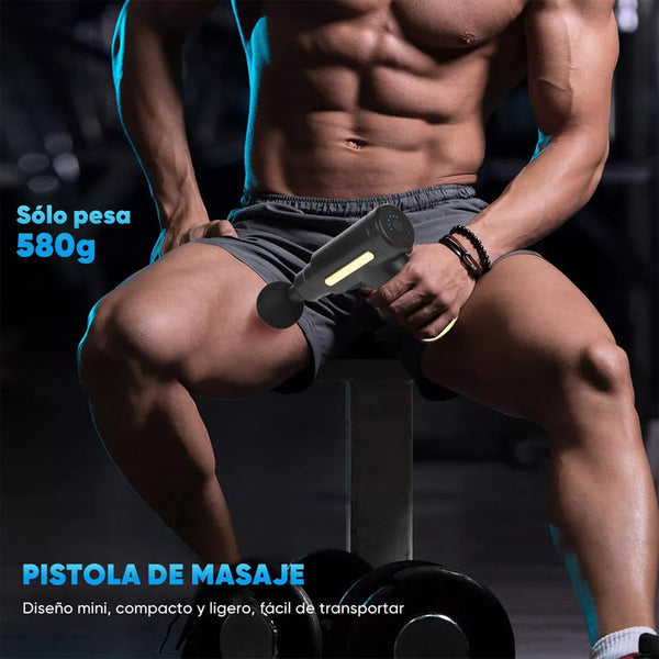 Pistola Profesional 4 en 1 ¡Masaje profundo sin salir de casa! Pistola Profesional 4 en 1